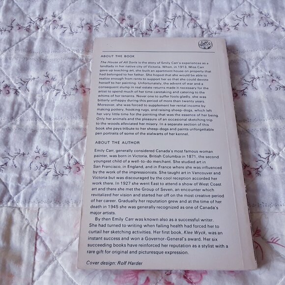 1971 The House of All Sorts / Emily Carr Book - Picture 2 of 5